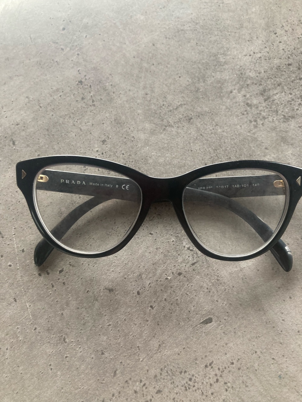 Prada Black Cat-Eye Optical Frames